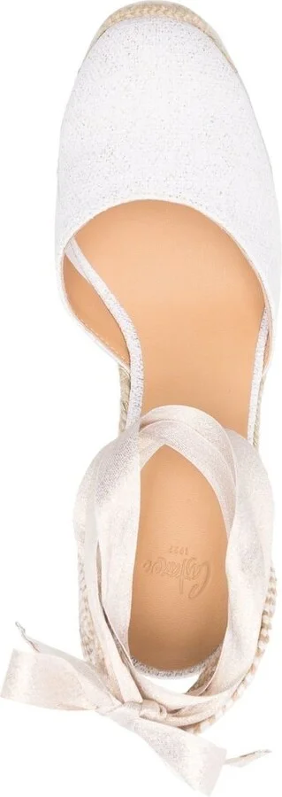 Women's Castaner Flat Shoes White - Image 3