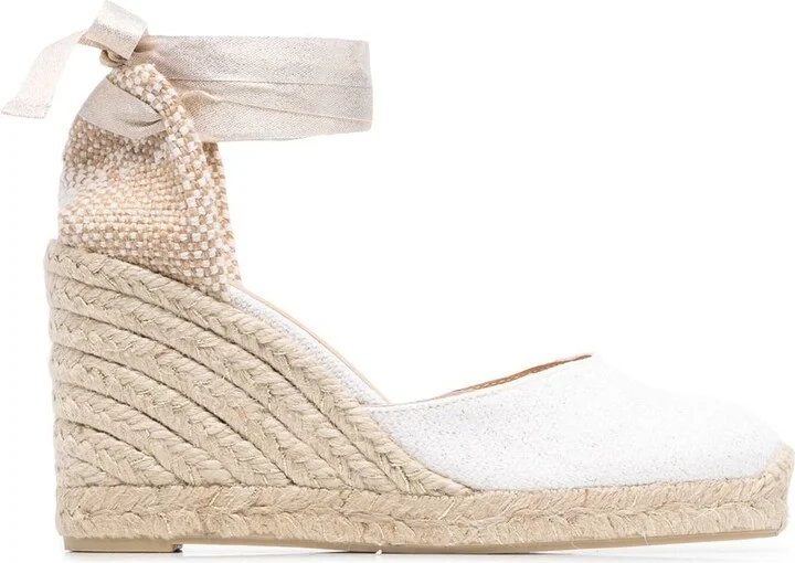 Women's Castaner Flat Shoes White