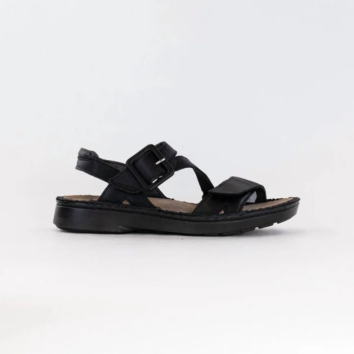Women's Castelo Sandal In Black Soft Leather