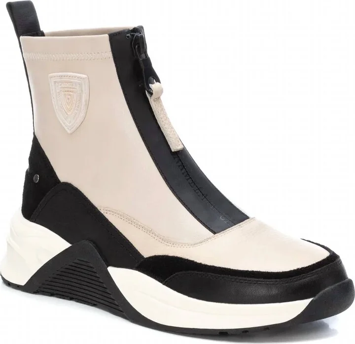 Women's Casual Booties In Beige