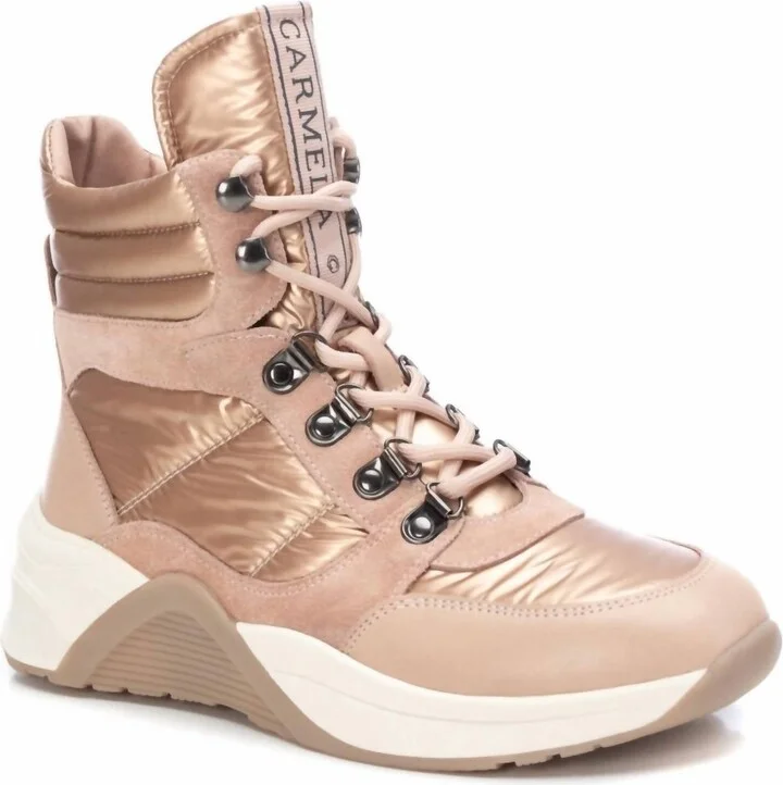 Women's Casual Booties In Nude