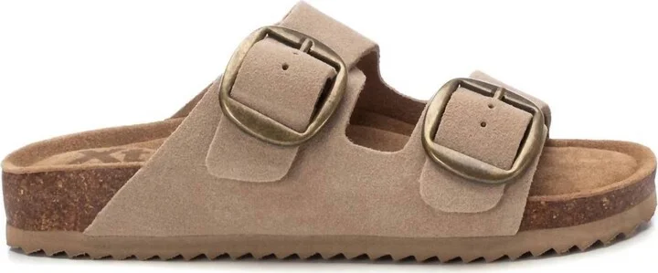 Women's Casual Buckle Sandals In Beige
