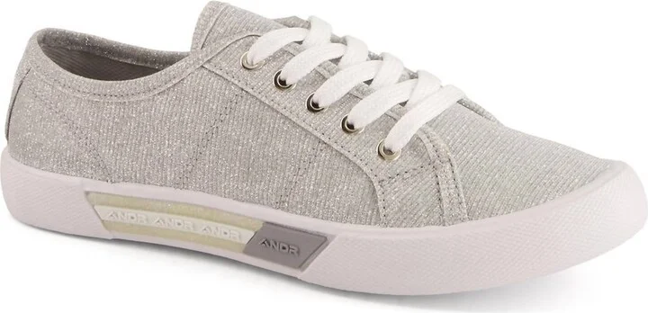 Women's Casual Canvas Sneakers In Grey