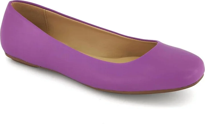 Women's Casual Comfort Ballerina Shoes In Purple