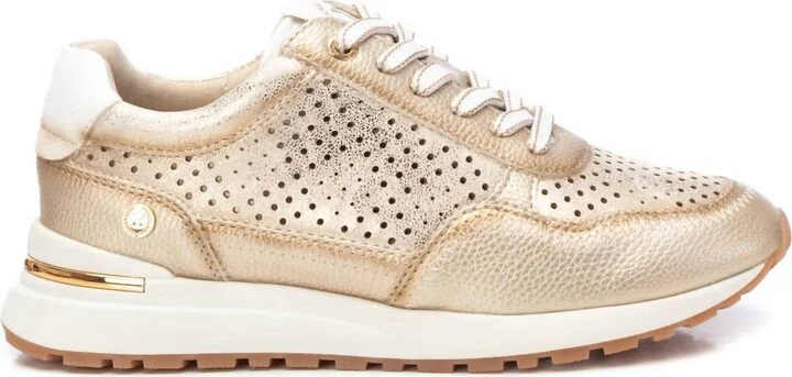 Women's Casual Fashion Sneakers In Gold
