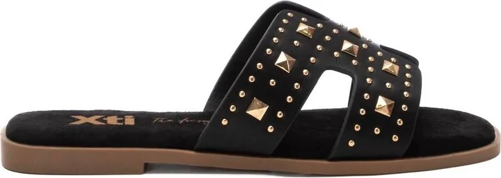 Women's Casual Flat Sandals In Black