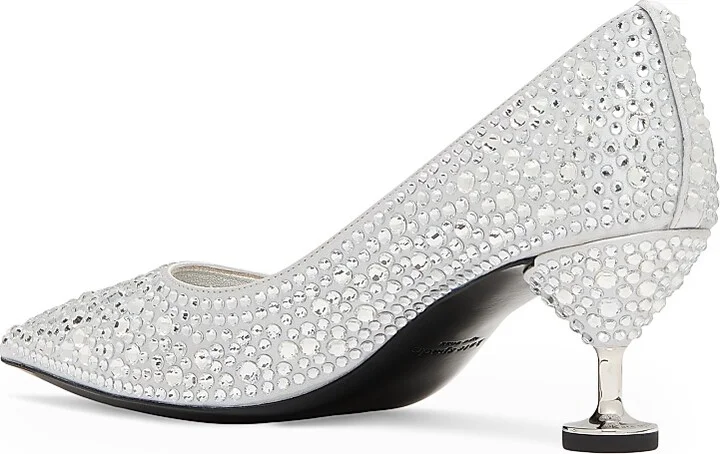 Women's Casual Garnish Pumps - Silver - Size 5 - Image 3
