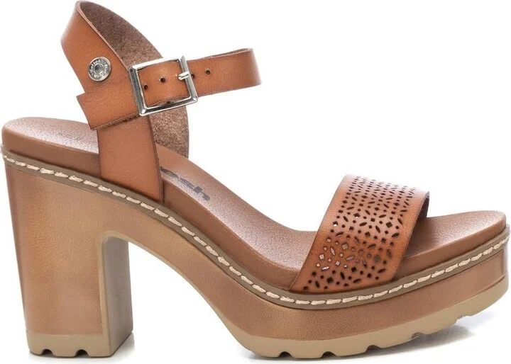 Women's Casual Heeled Platform Sandals By XTI