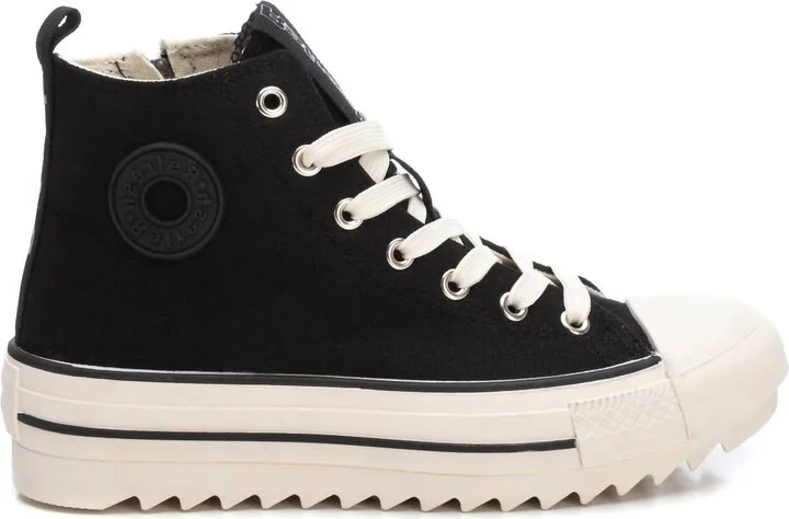 Women's Casual High Top Sneakers In Black