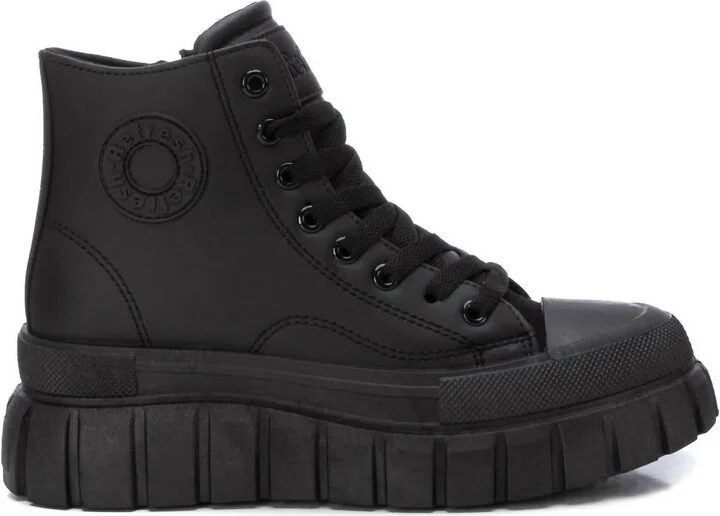 Women's Casual High Top Sneakers In Black