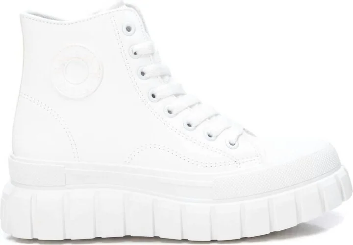 Women's Casual High Top Sneakers In White