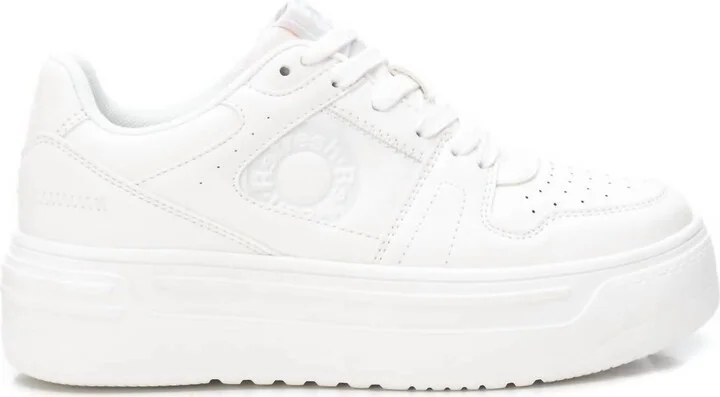 Women's Casual Platform Sneakers In White