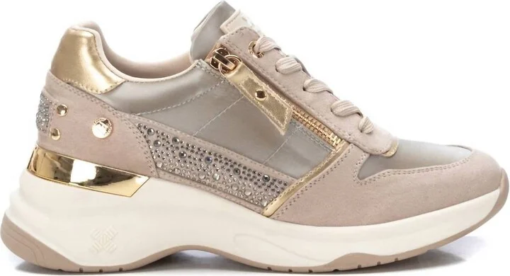 Women's Casual Sneakers In Beige