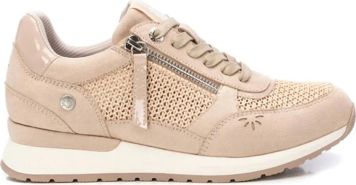 Women's Casual Sneakers In Beige