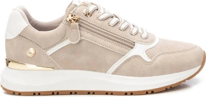 Women's Casual Sneakers In Beige