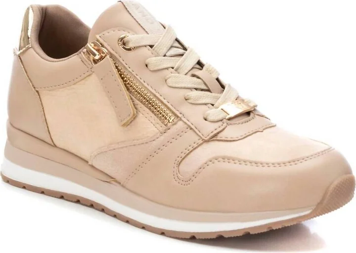 Women's Casual Sneakers In Beige/khaki