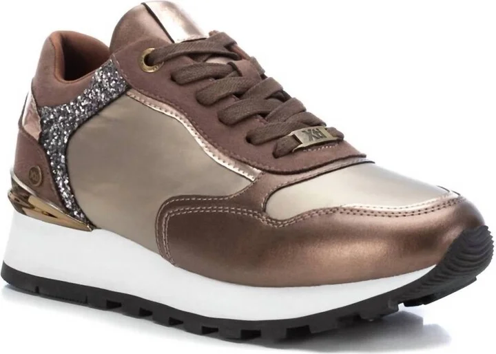 Women's Casual Sneakers In Rust/copper