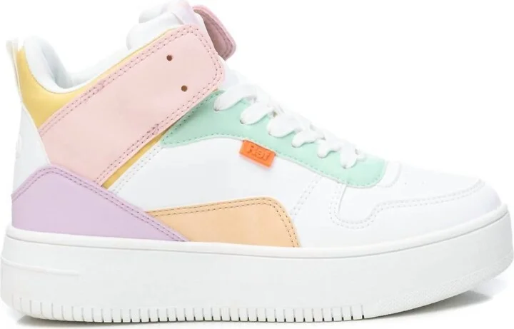Women's Casual Sneakers In White Multicolor