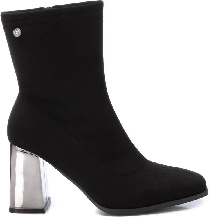 Women's Casual Suede Booties In Black