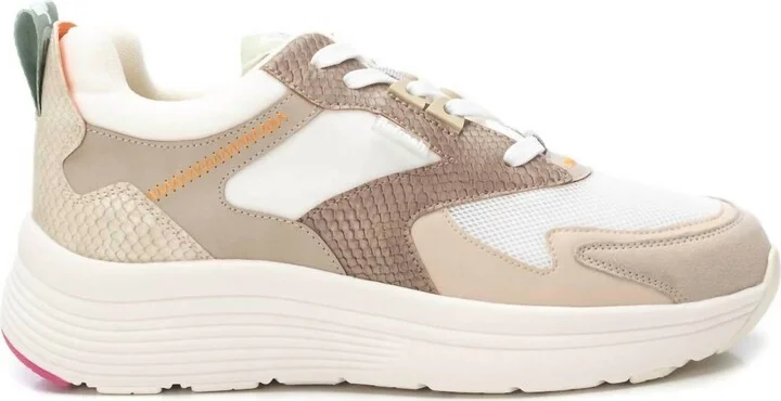 Women's Casual Walking Sneakers In Beige