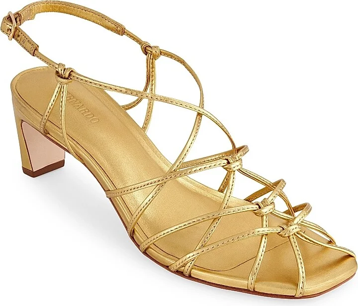 Women's Catrina Strappy Heels - Gold - Size 6 - Image 2