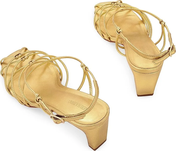 Women's Catrina Strappy Heels - Gold - Size 6 - Image 5