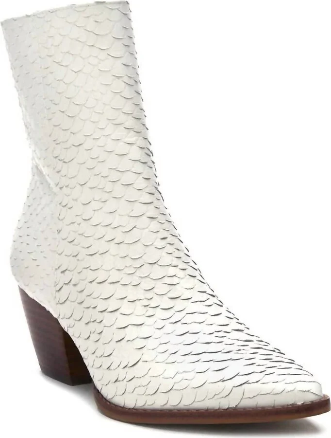 Women's Caty Ankle Boots In White