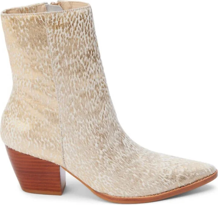 Women's Caty Boot In Gold Splatter