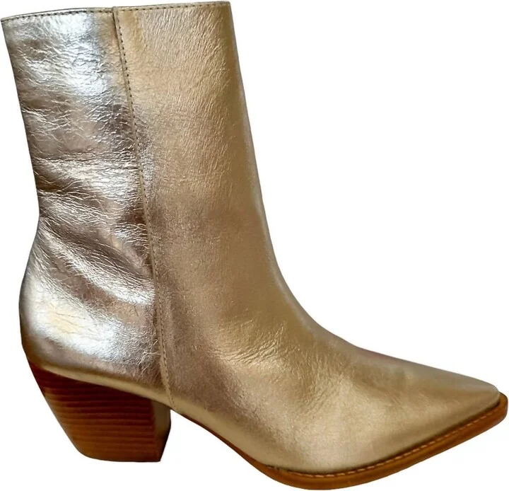 Women's Caty Boot In Metallic Gold