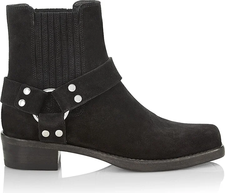 Women's Cavalry Suede Ankle Boots - Black Calfsuede - Size 5