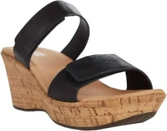 Women's Caveran Soft Leather Sandals In Black