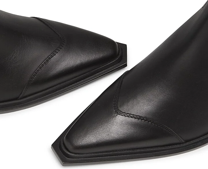 Women's Cece 60MM Leather Boots - Black - Size 6.5 - Image 4