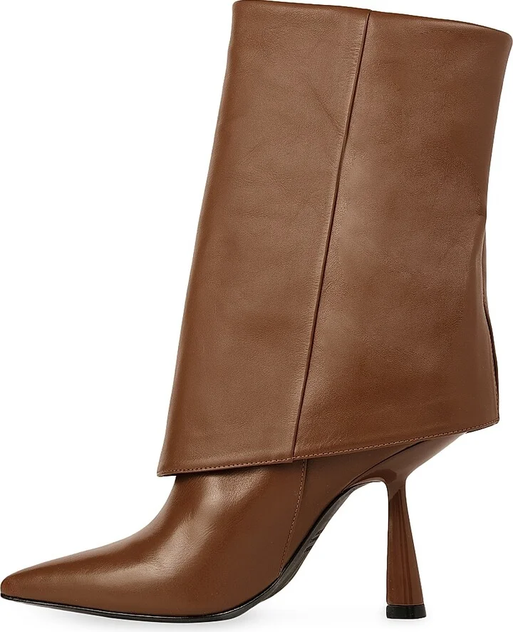 Women's Cecille Leather Ankle Boots - Black - Size 5.5 - Image 8