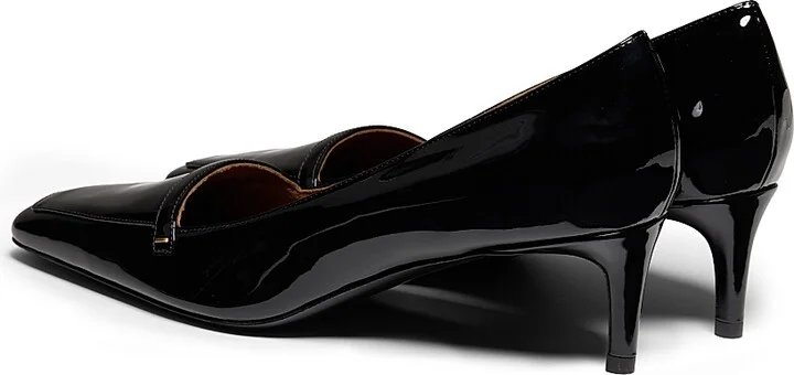 Women's Celia 50MM Patent Leather Pumps - Black - Size 6 - Image 3