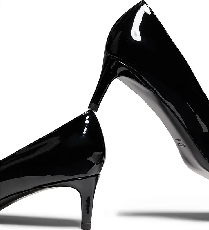Women's Celia 50MM Patent Leather Pumps - Black - Size 6 - Image 5