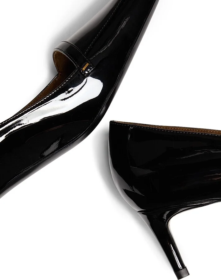Women's Celia 50MM Patent Leather Pumps - Black - Size 6 - Image 6