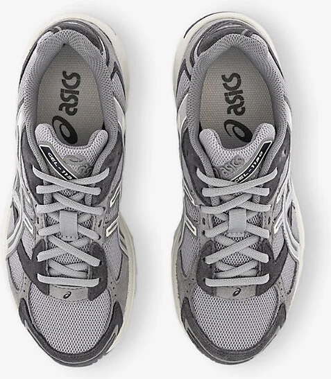Womens Cement Grey Clay Grey Gel 1130 Suede and Mesh Low-Top Trainers 4 - Image 2