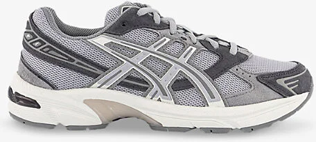 Womens Cement Grey Clay Grey Gel 1130 Suede and Mesh Low-Top Trainers 4