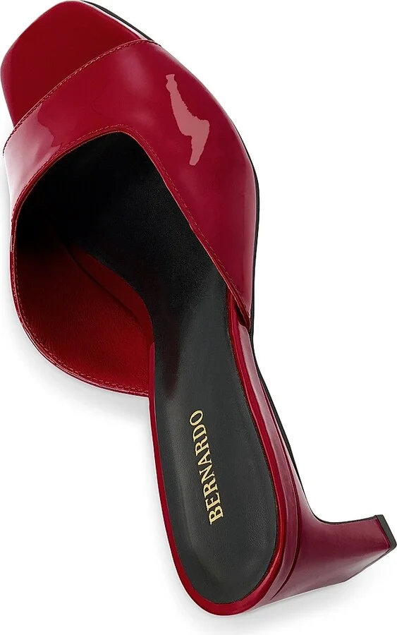Women's Cenza Kitten Heel Mules - Dark Red - Size 6 - Image 5