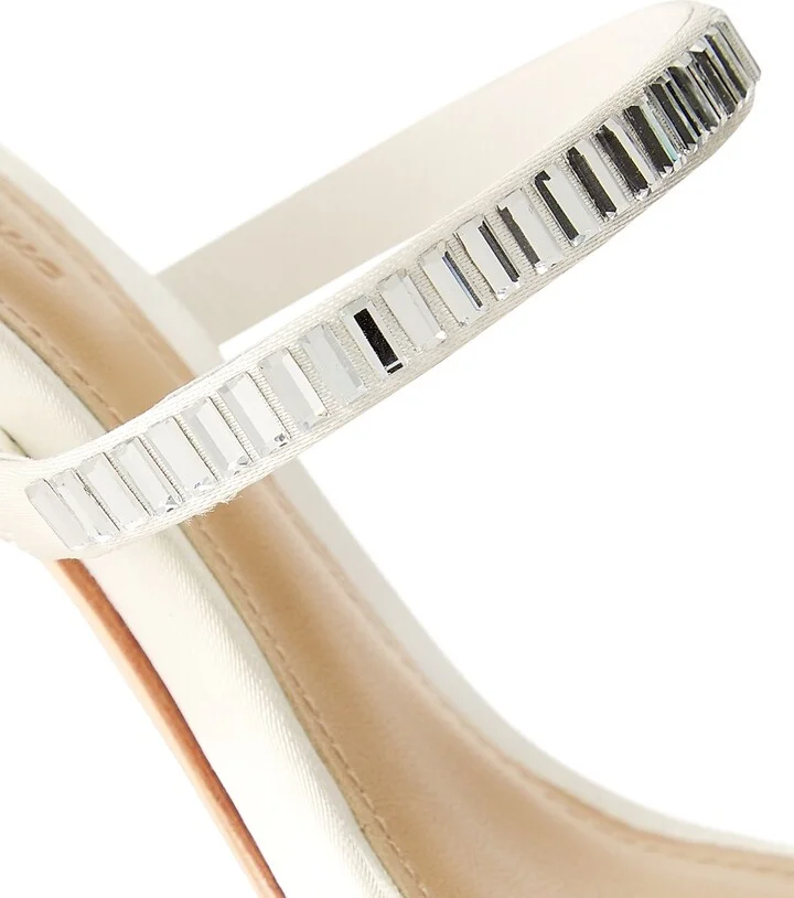 Women's Cetim Bonin Atenas 95MM Sandals - White - Size 7 - Image 6