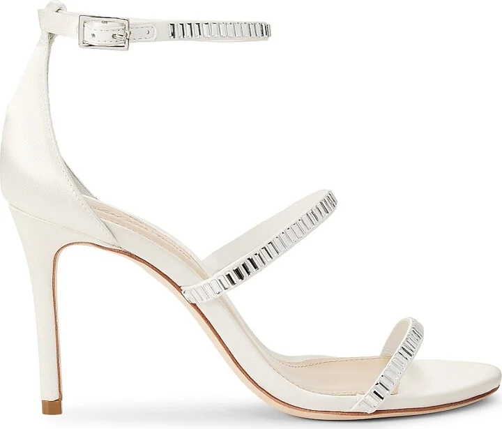 Women's Cetim Bonin Atenas 95MM Sandals - White - Size 7