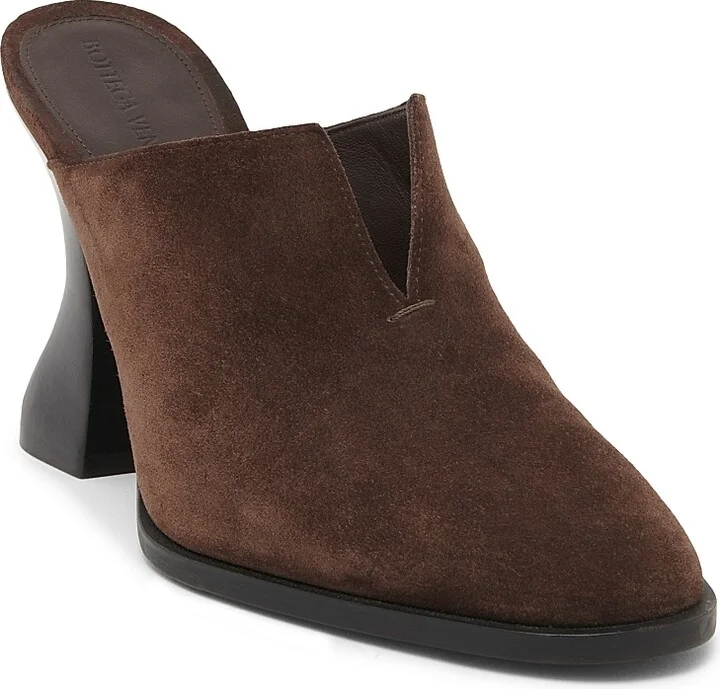 Women's Cha-Cha 100MM Cut-Out Suede Mules - Fondant - Size 5 - Image 2