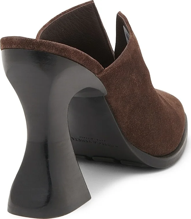 Women's Cha-Cha 100MM Cut-Out Suede Mules - Fondant - Size 5 - Image 3