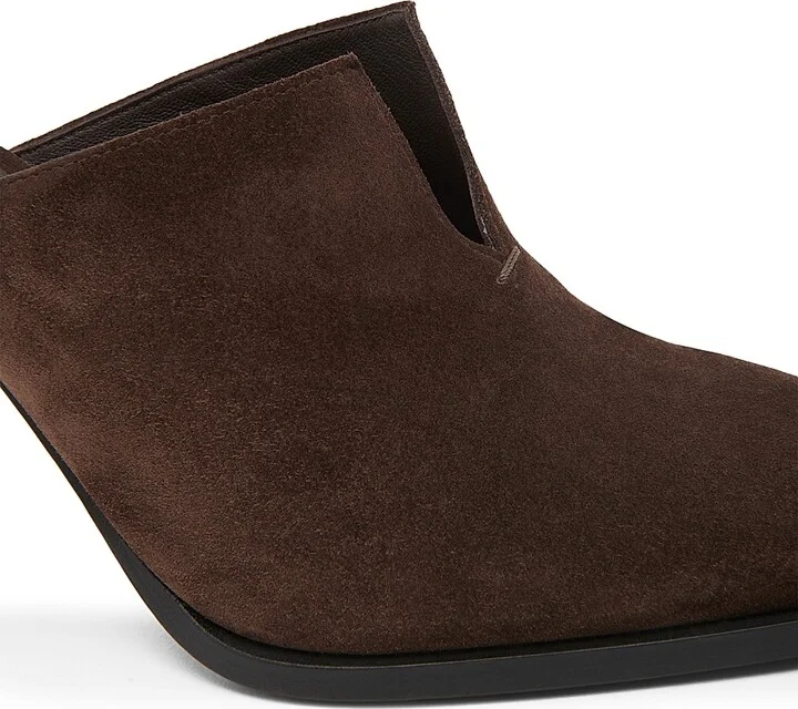 Women's Cha-Cha 100MM Cut-Out Suede Mules - Fondant - Size 5 - Image 5