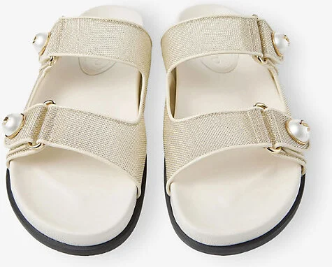 Womens Champagne/Latte Fayence Mesh Flat Sandals Eur 39 / 6 Uk Women - Image 2