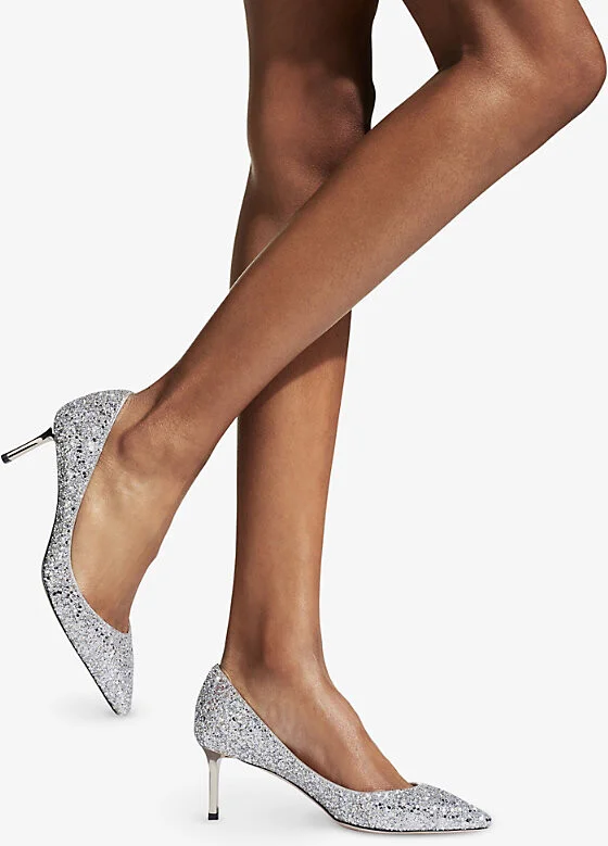 Womens Champagne Romy 60 Glittered Courts Eur 41.5 / 8.5 Uk Women - Image 2
