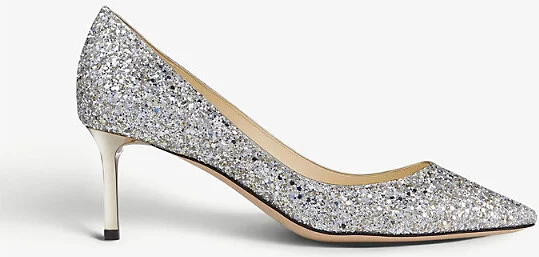 Womens Champagne Romy 60 Glittered Courts Eur 41.5 / 8.5 Uk Women