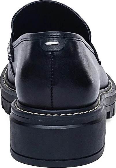 Women's Chandler Leather Lug Sole Loafers - Black - Size 10 - Image 5
