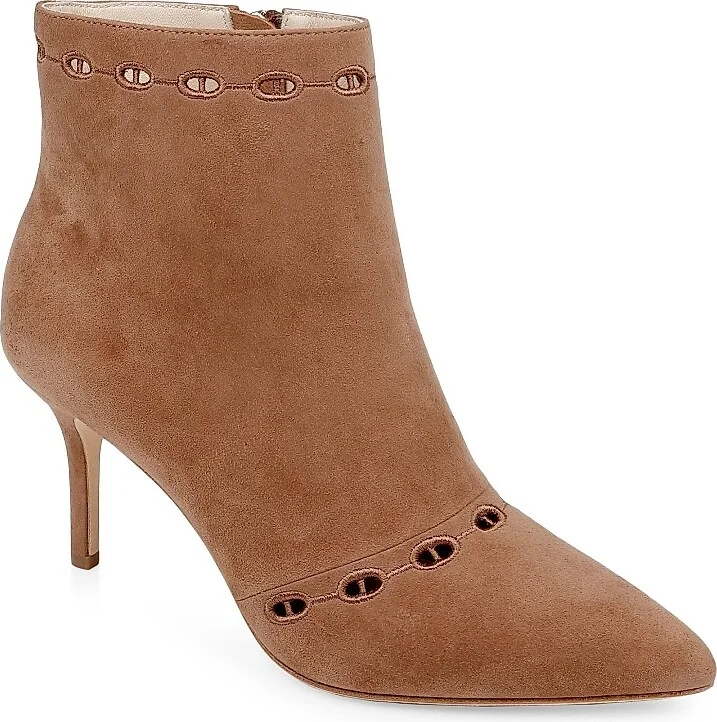 Women's Chantae 75MM Suede Booties - Sand - Size 5 - Image 2