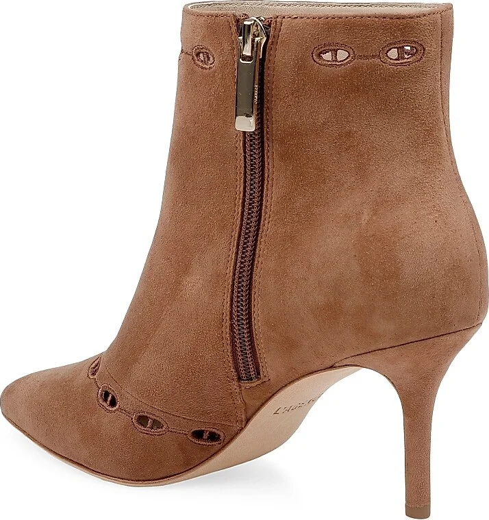 Women's Chantae 75MM Suede Booties - Sand - Size 5 - Image 3